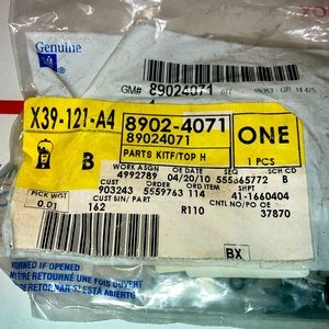 Cadillac XLR hydraulic pump seal kit